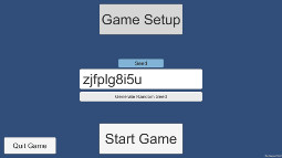 The game's main menu, where the player can enter a map seed or randomly generate one